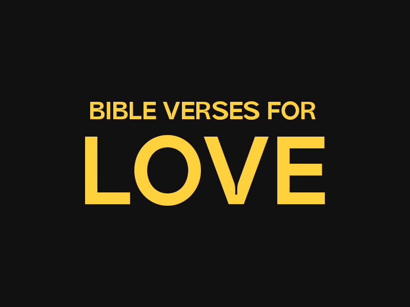 bible verses for love