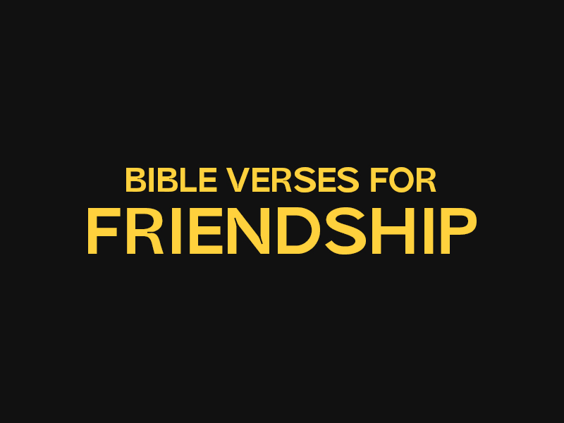 bible verses for friendship