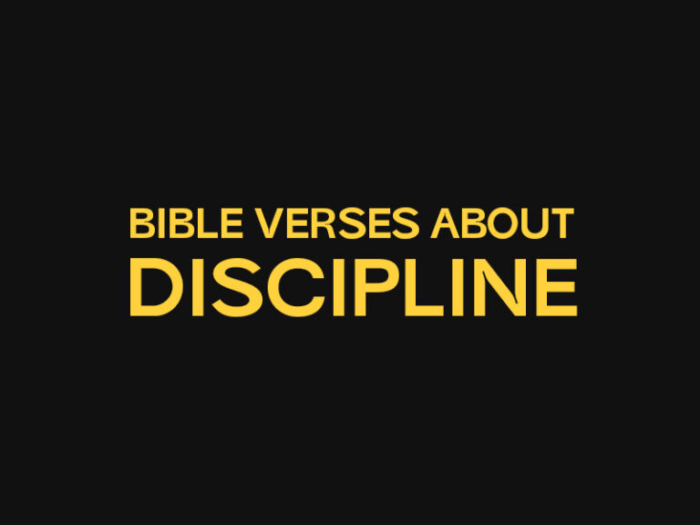 50 Transformative Bible Verses About Discipline