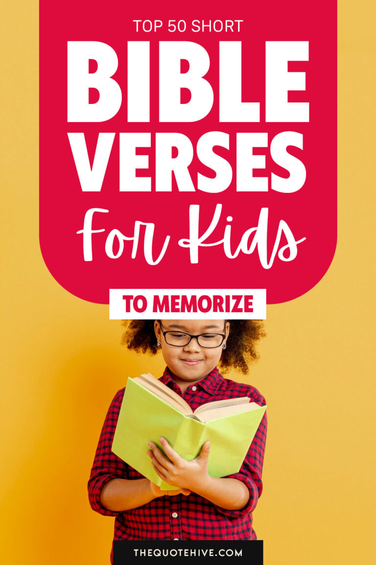 50 Inspiring Bible Verses For Children