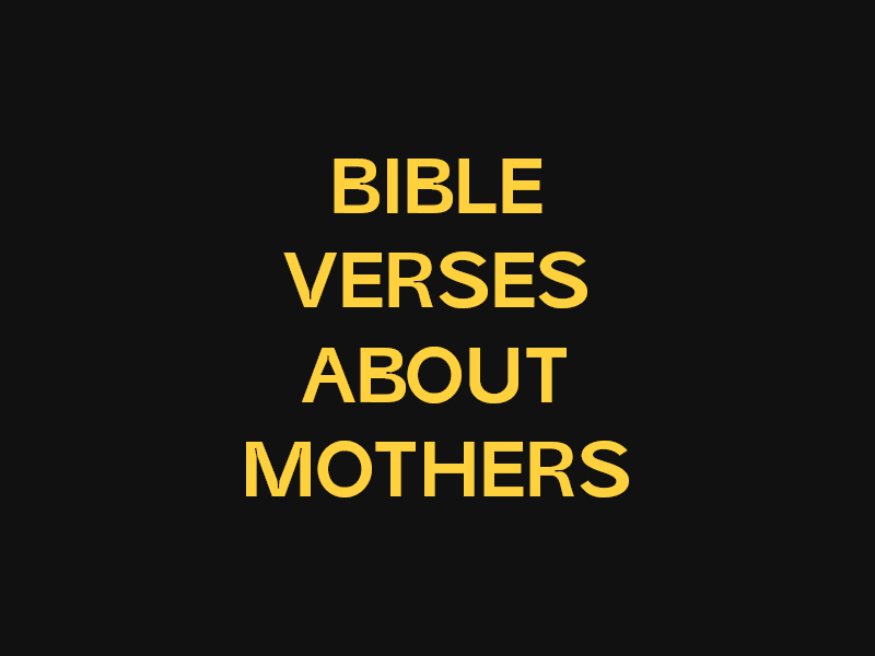 bible verses about mothers