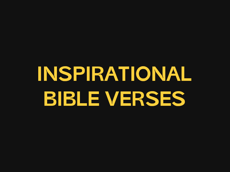 inspirational bible verses