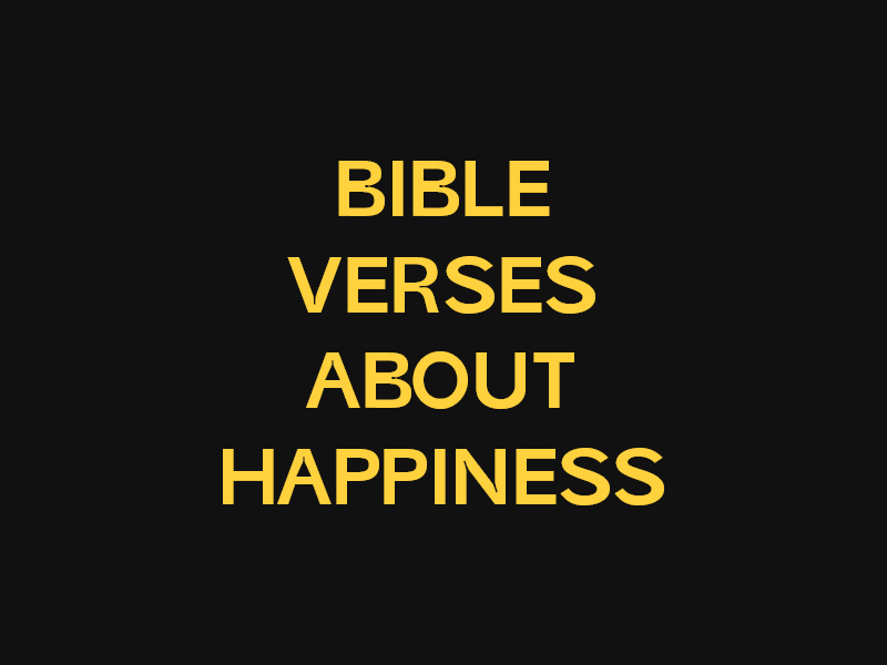 bible verses about happiness