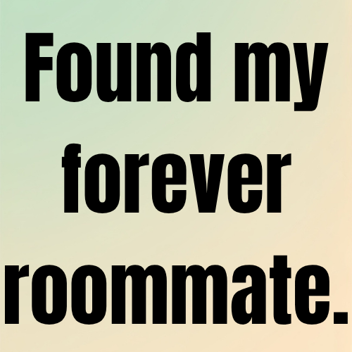 Found my forever roommate.