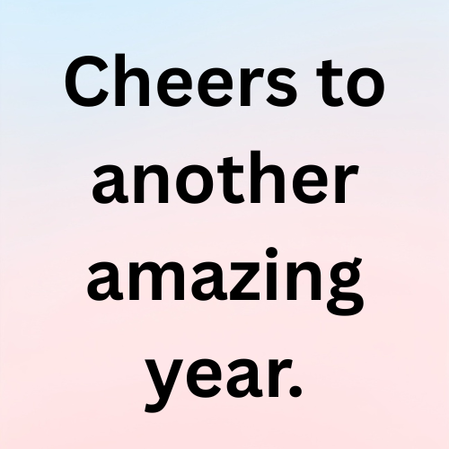 Cheers to another amazing year.